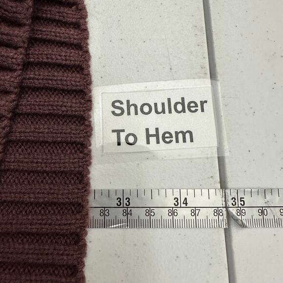 Boulder Creek Trading Company Mens Sweater Size 3XL Big Maroon Elbow Patches - Picture 7 of 8